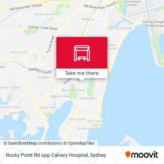 Rocky Point Rd opp Calvary Hospital map