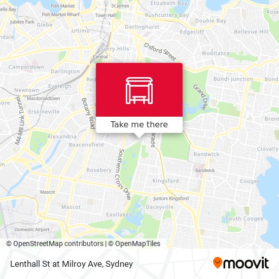 Lenthall St at Milroy Ave map