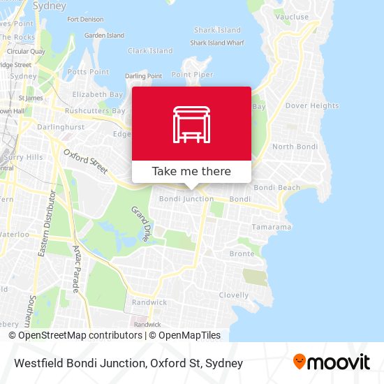 Westfield Bondi Junction, Oxford St map