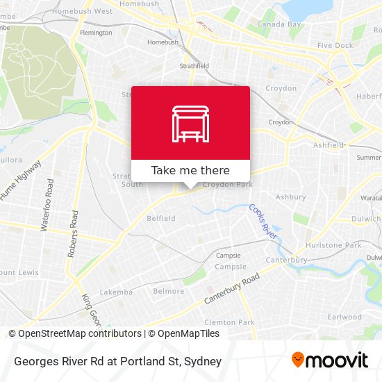 Georges River Rd at Portland St map