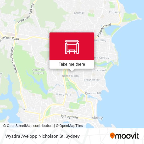 Wyadra Ave opp Nicholson St map