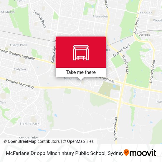 McFarlane Dr opp Minchinbury Public School map