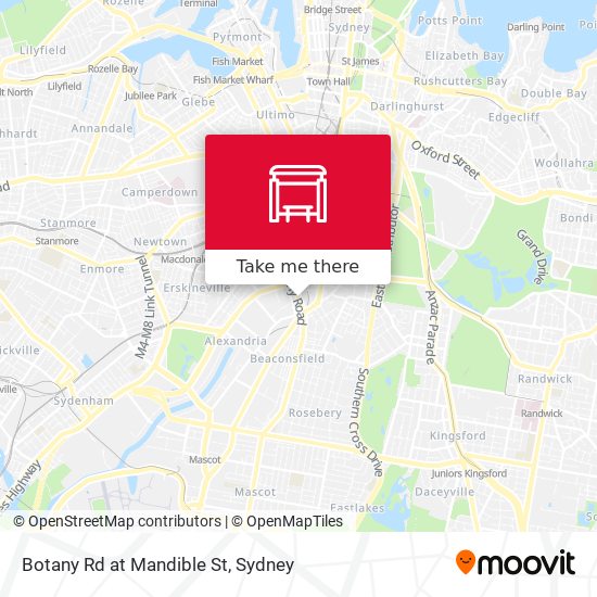Botany Rd at Mandible St map