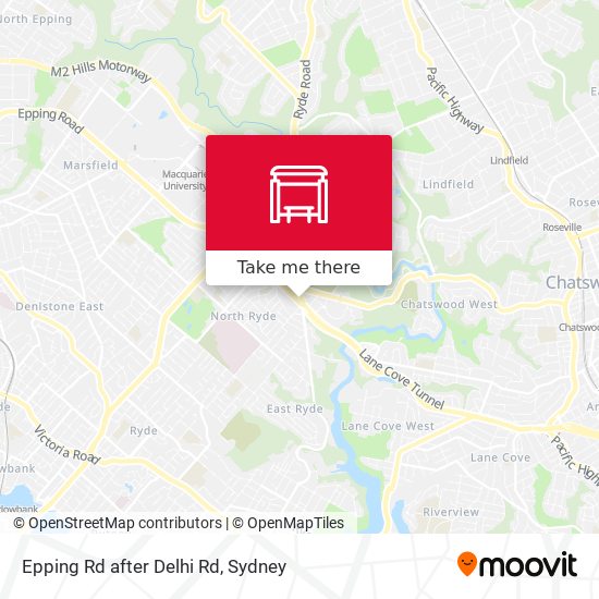 Epping Rd after Delhi Rd map