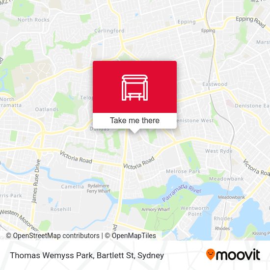 Thomas Wemyss Park, Bartlett St map
