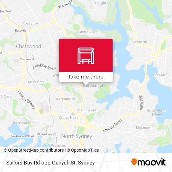 Sailors Bay Rd opp Gunyah St map