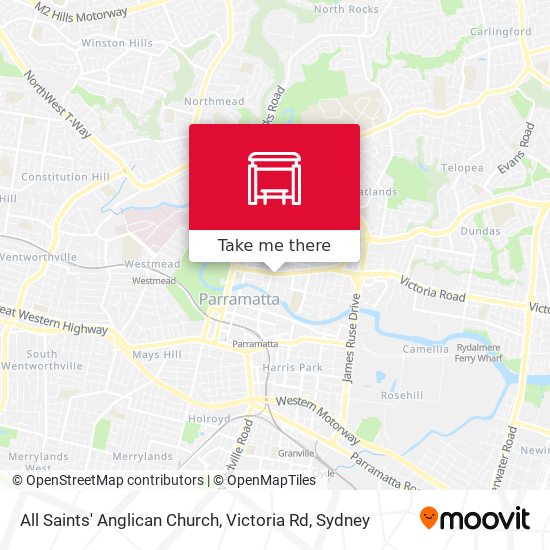 Mapa All Saints' Anglican Church, Victoria Rd