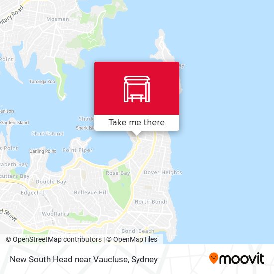 New South Head near Vaucluse map