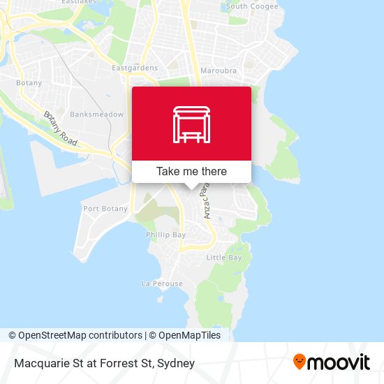 Macquarie St at Forrest St map