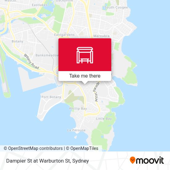 Dampier St at Warburton St map