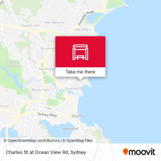 Charles St at Ocean View Rd map