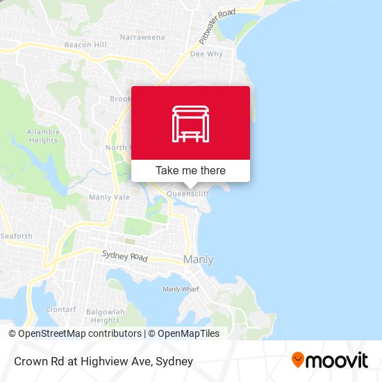 Crown Rd at Highview Ave map