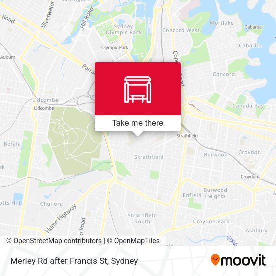 Merley Rd after Francis St map