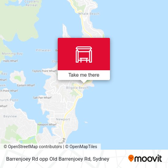 Barrenjoey Rd opp Old Barrenjoey Rd map