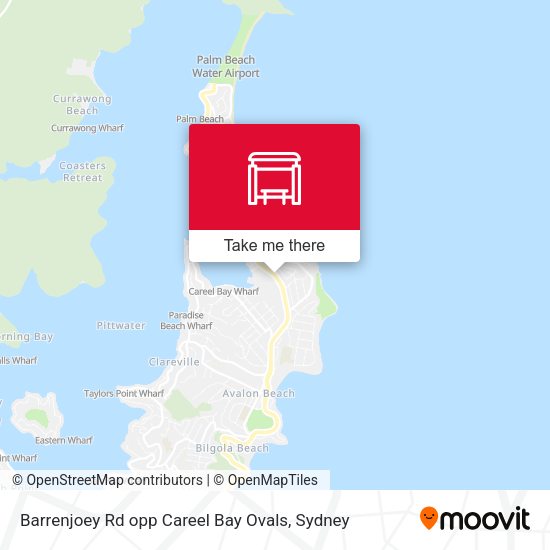Barrenjoey Rd opp Careel Bay Ovals map