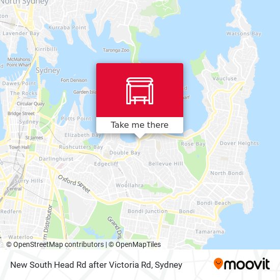 New South Head Rd after Victoria Rd map