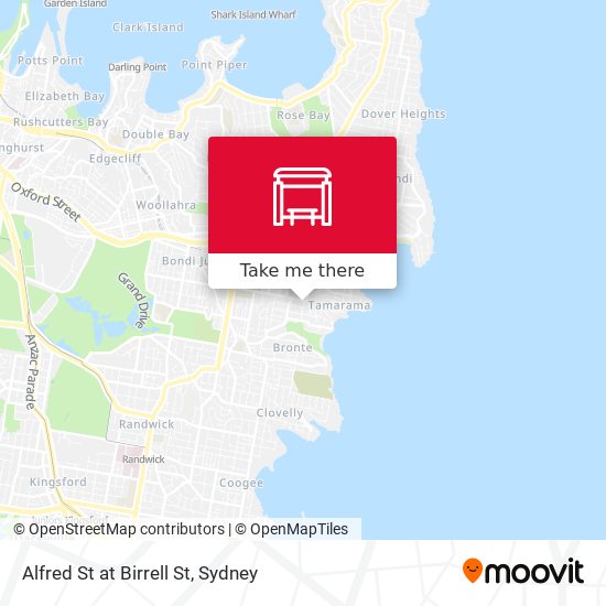 Alfred St at Birrell St map