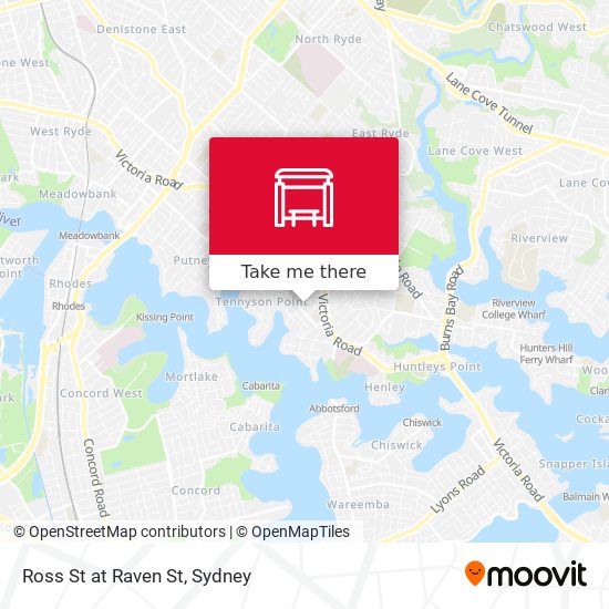 Ross St at Raven St map