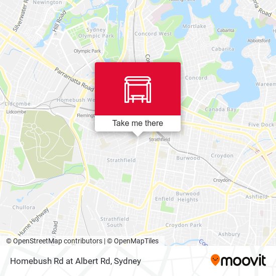 Homebush Rd at Albert Rd map