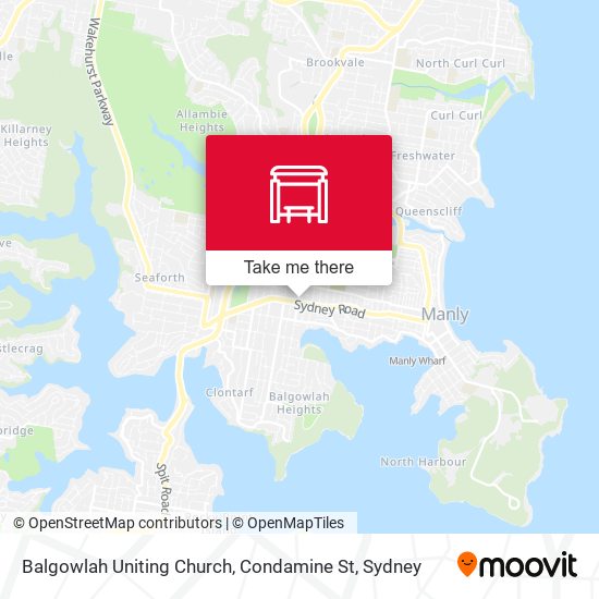 Balgowlah Uniting Church, Condamine St map