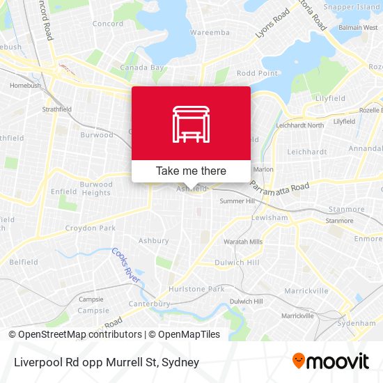 Liverpool Rd opp Murrell St map