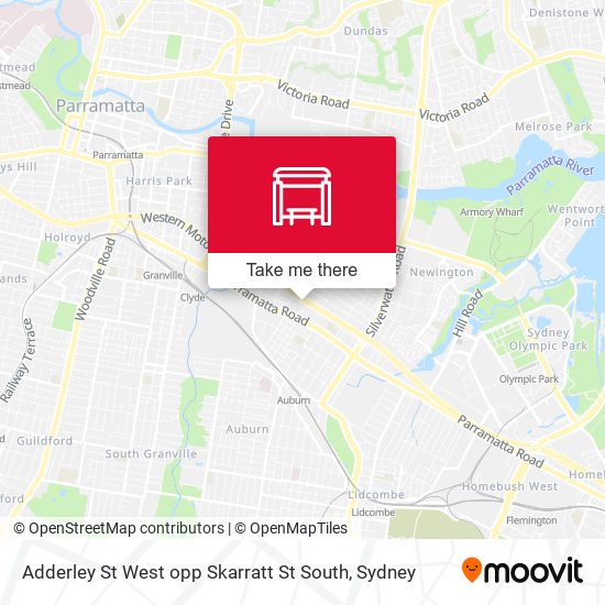 Adderley St West opp Skarratt St South map