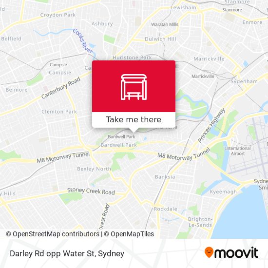 Darley Rd opp Water St map