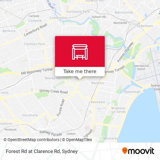 Forest Rd at Clarence Rd map
