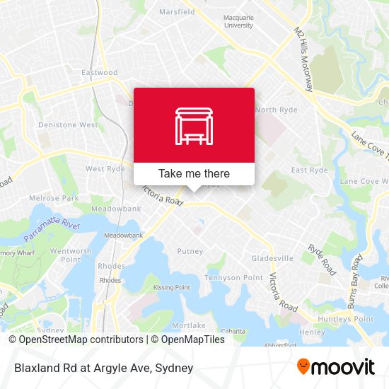 Blaxland Rd at Argyle Ave map