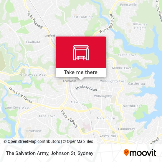 The Salvation Army, Johnson St map