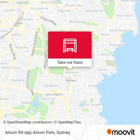 Alison Rd opp Alison Park map