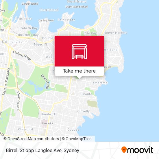 Birrell St opp Langlee Ave map