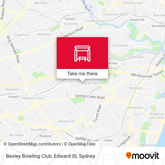 Bexley Bowling Club, Edward St map
