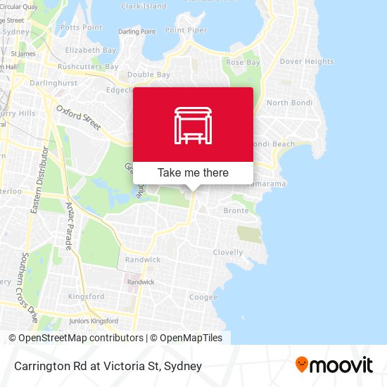 Carrington Rd at Victoria St map