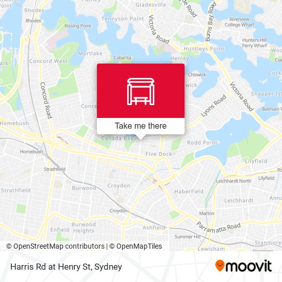 Harris Rd at Henry St map