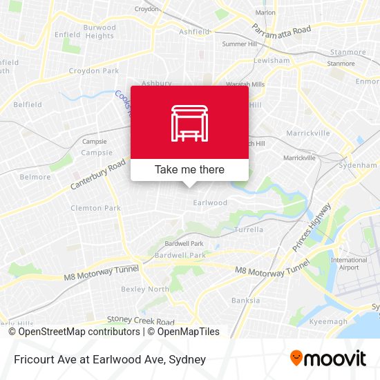 Fricourt Ave at Earlwood Ave map