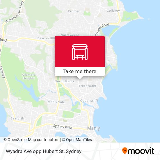 Wyadra Ave opp Hubert St map