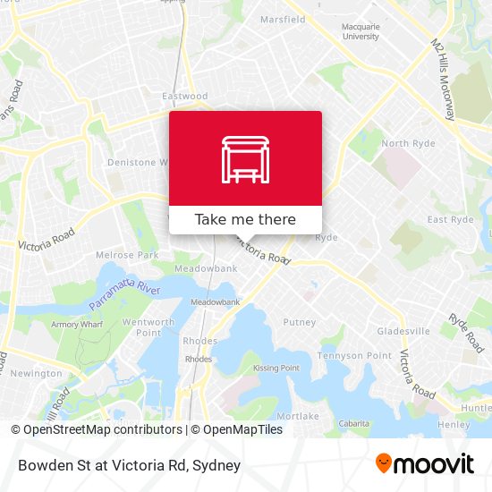 Bowden St at Victoria Rd map