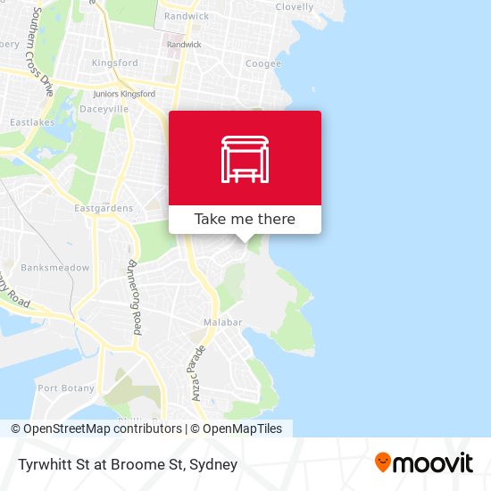 Tyrwhitt St at Broome St map