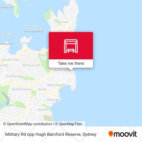 Military Rd opp Hugh Bamford Reserve map