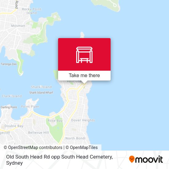Old South Head Rd opp South Head Cemetery map