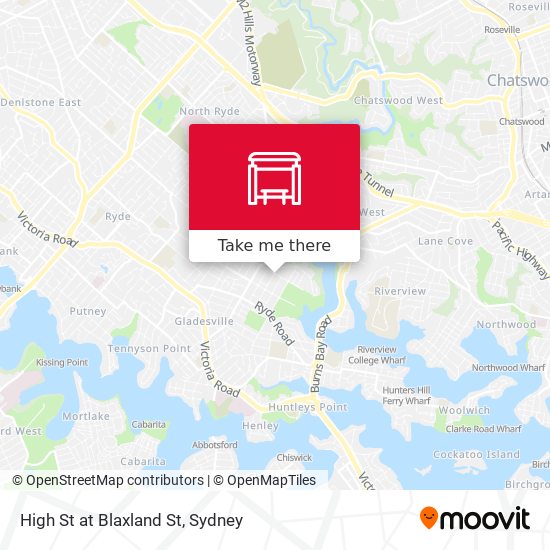 High St at Blaxland St map