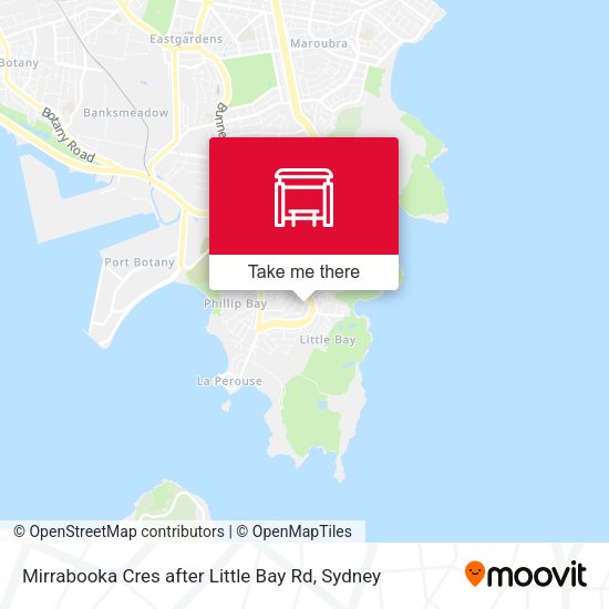 Mirrabooka Cres after Little Bay Rd map