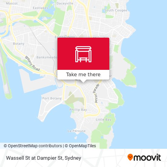 Wassell St at Dampier St map