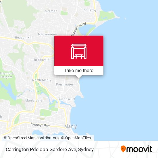 Carrington Pde opp Gardere Ave map