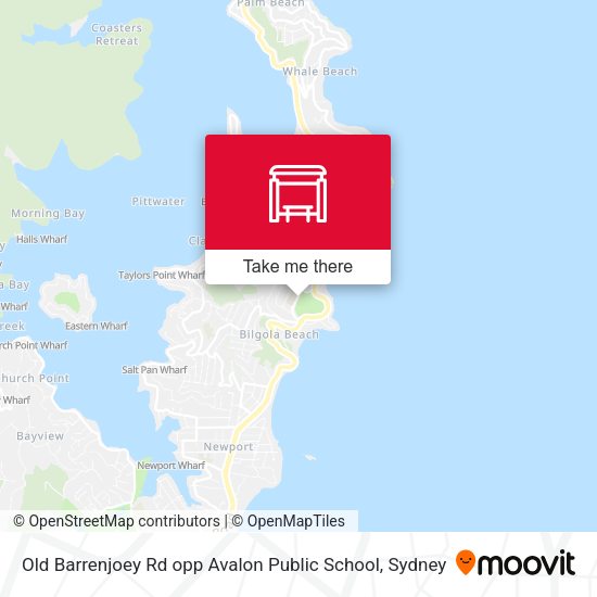 Old Barrenjoey Rd opp Avalon Public School map