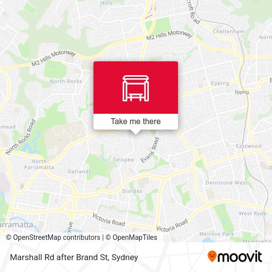 Marshall Rd after Brand St map