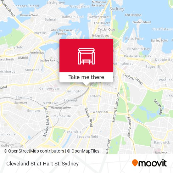 Cleveland St at Hart St map