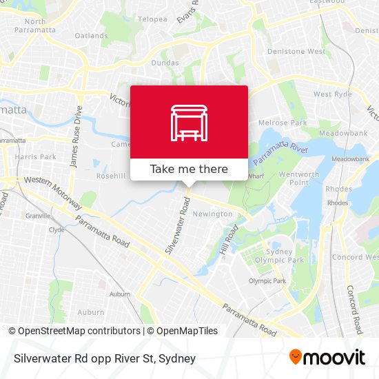 Silverwater Rd opp River St map