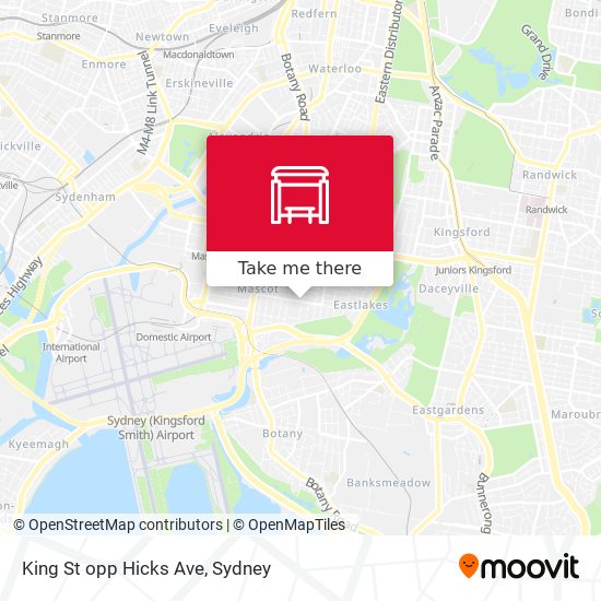 King St opp Hicks Ave map